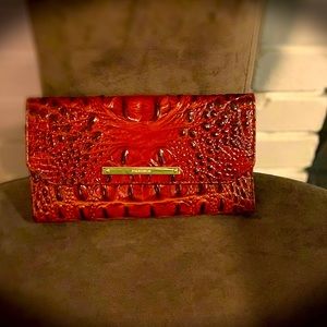 Brahmin Pecan Cordelia Wallet w/matching checkbook -Both in Excellent Condition
